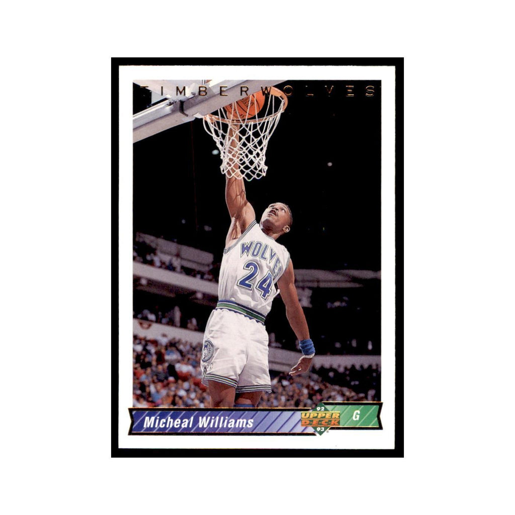 1992 Upper Deck Micheal Williams Basketball Cards #398