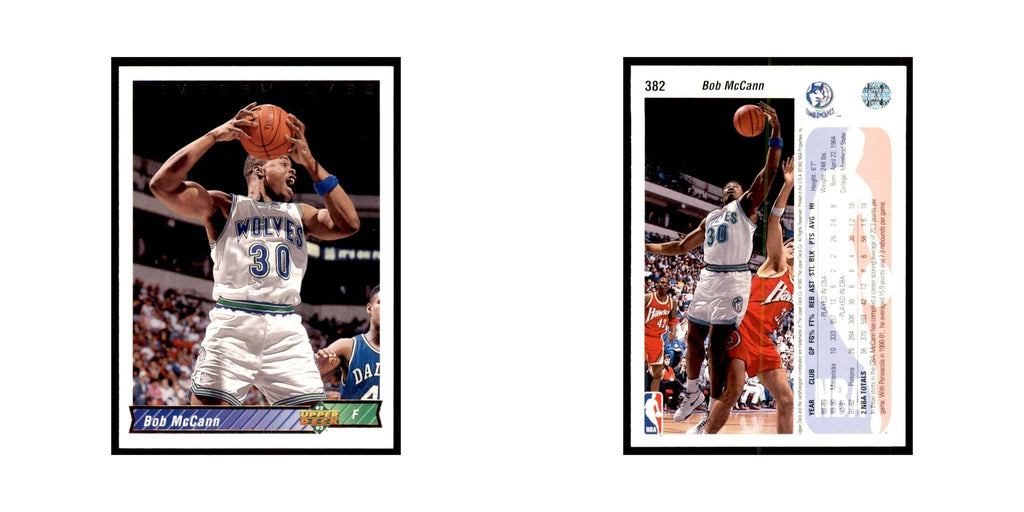 1992 Upper Deck Bob McCann Basketball Cards #382