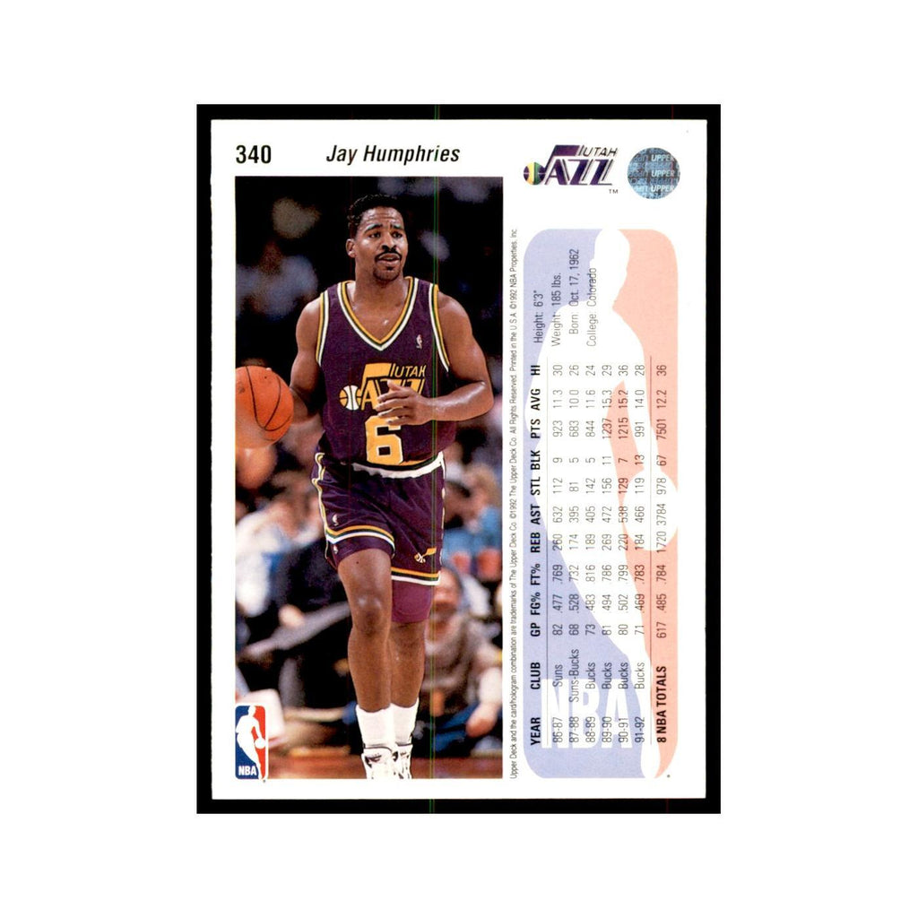 1992 Upper Deck Jay Humphries Basketball Cards #340