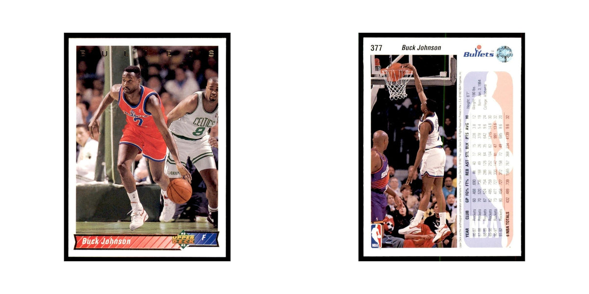 1992 Upper Deck Buck Johnson Basketball Cards #377