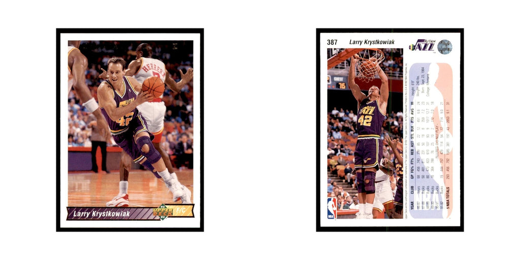 1992 Upper Deck Larry Krystkowiak Basketball Cards #387