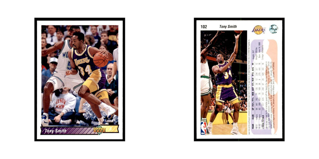1992 Upper Deck Tony Smith Basketball Cards #102