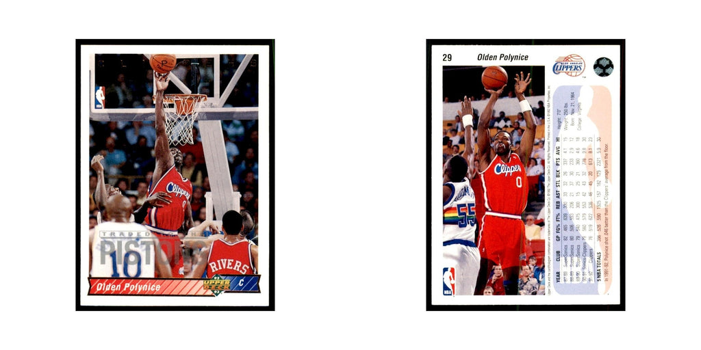 1992 Upper Deck Olden Polynice Basketball Cards #29