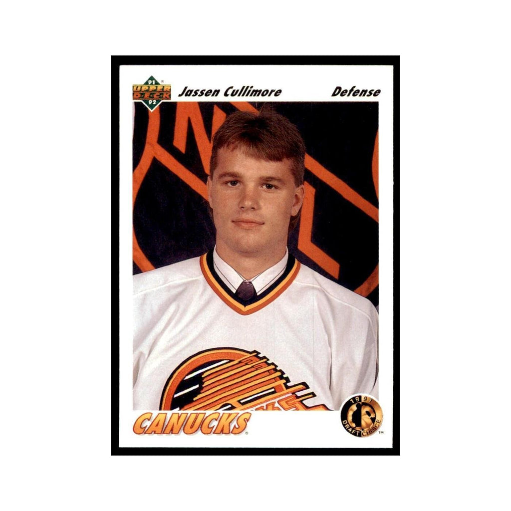 1991 Upper Deck Jassen Cullimore Hockey Cards #72