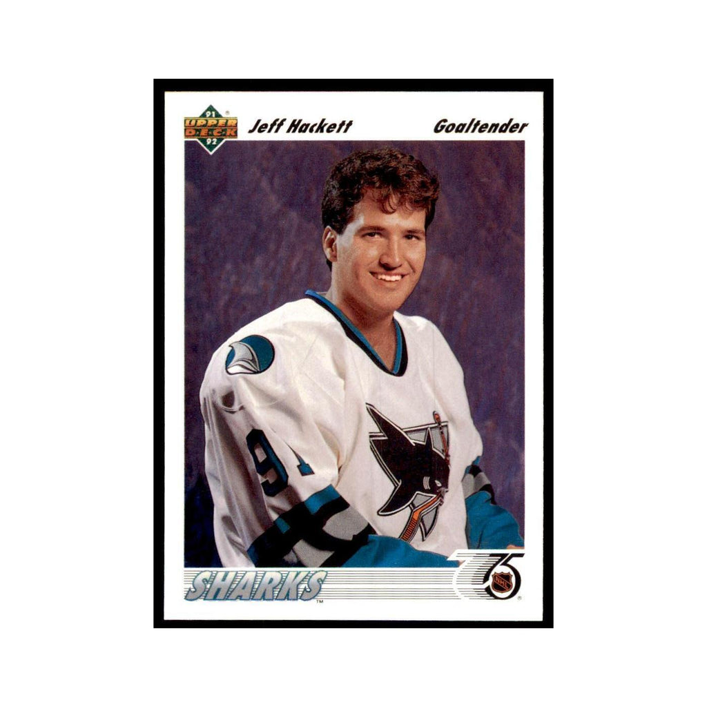 1991 Upper Deck Jeff Hackett Hockey Cards #58