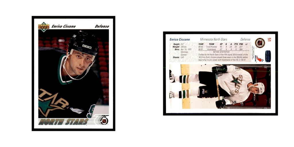 1991 Upper Deck Enrico Ciccone Hockey Cards #51