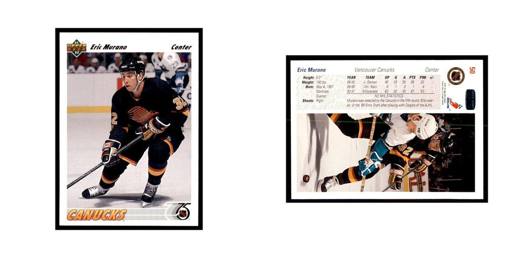 1991 Upper Deck Eric Murano Hockey Cards #50