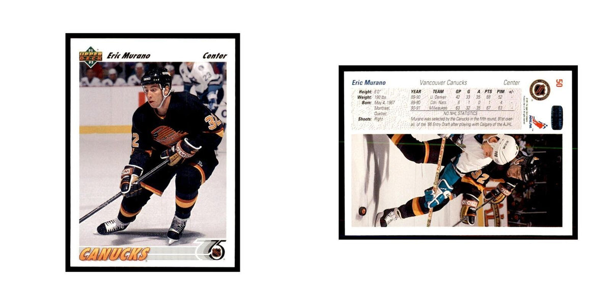 1991 Upper Deck Eric Murano Hockey Cards #50