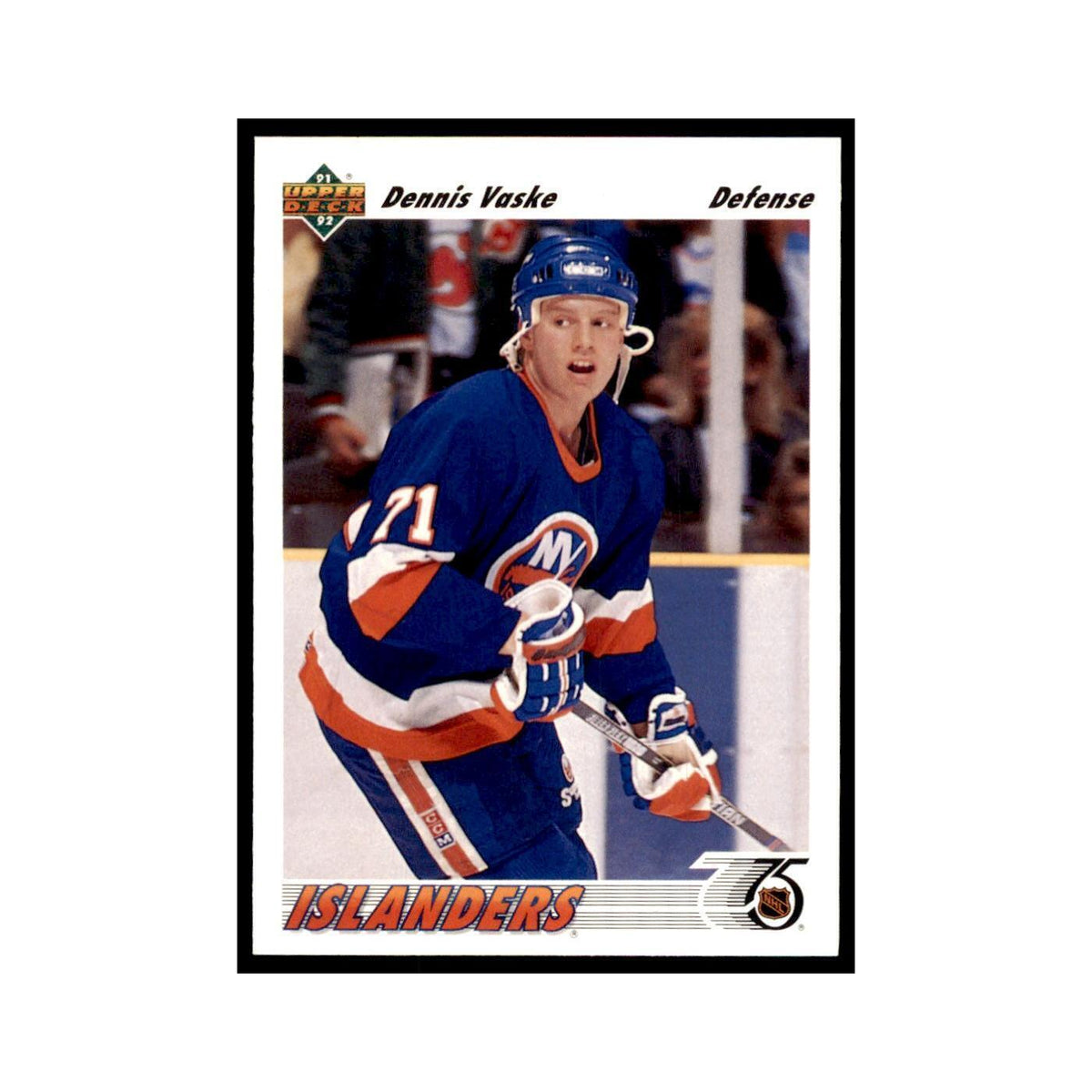 1991 Upper Deck Dennis Vaske Hockey Cards #49