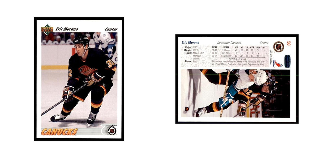 1991 Upper Deck Eric Murano Hockey Cards #50