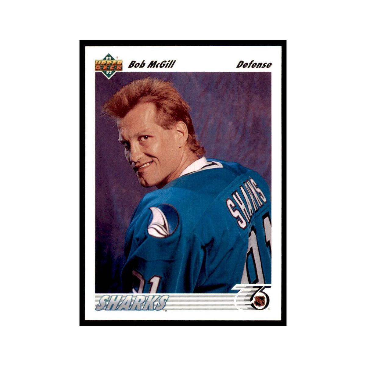 1991 Upper Deck Bob McGill Hockey Cards #62
