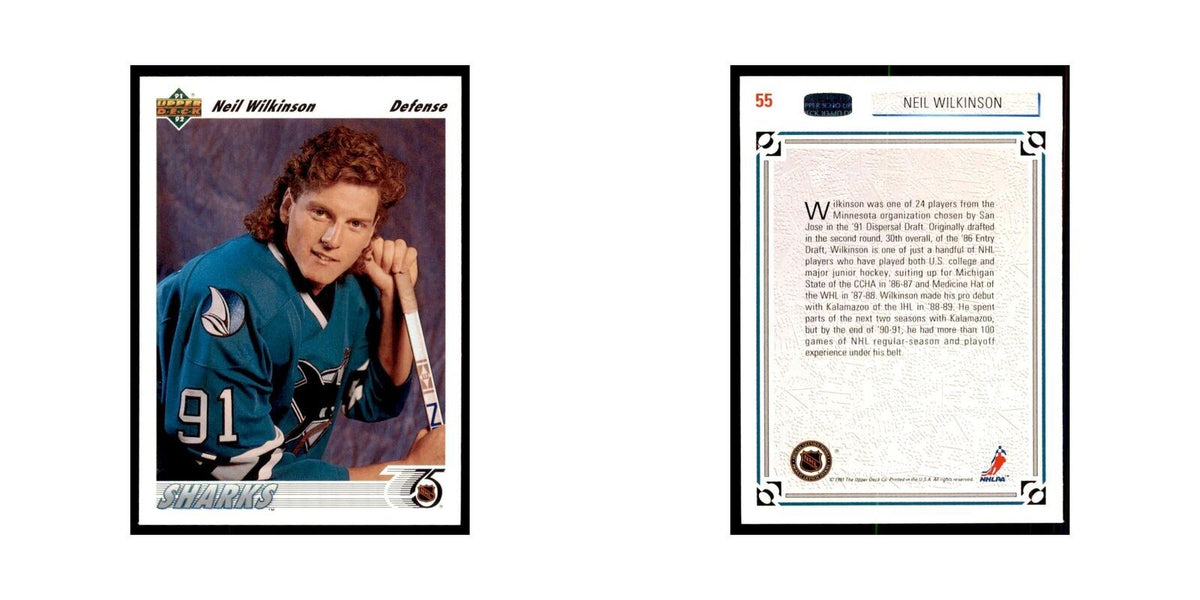 1991 Upper Deck Neil Wilkinson Hockey Cards #55