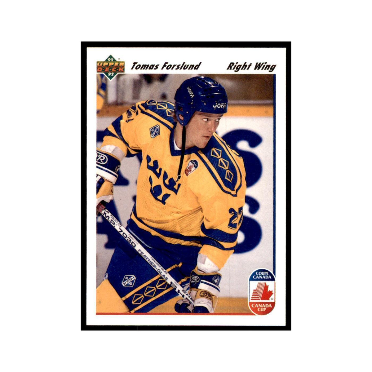 1991 Upper Deck Tomas Forslund Hockey Cards #27