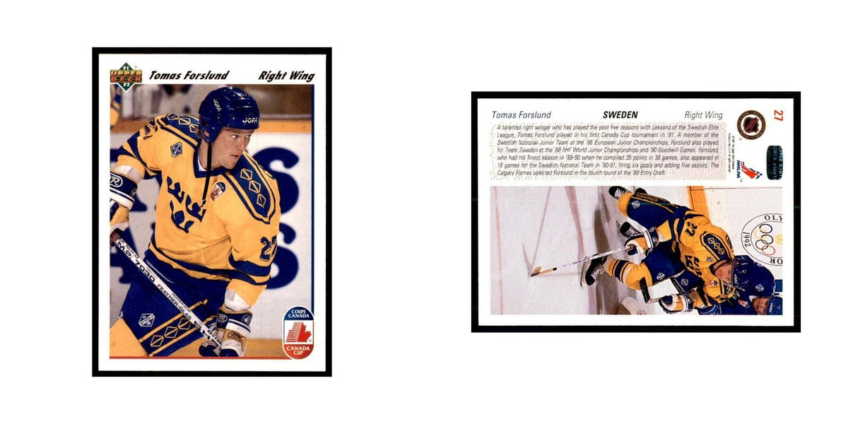 1991 Upper Deck Tomas Forslund Hockey Cards #27
