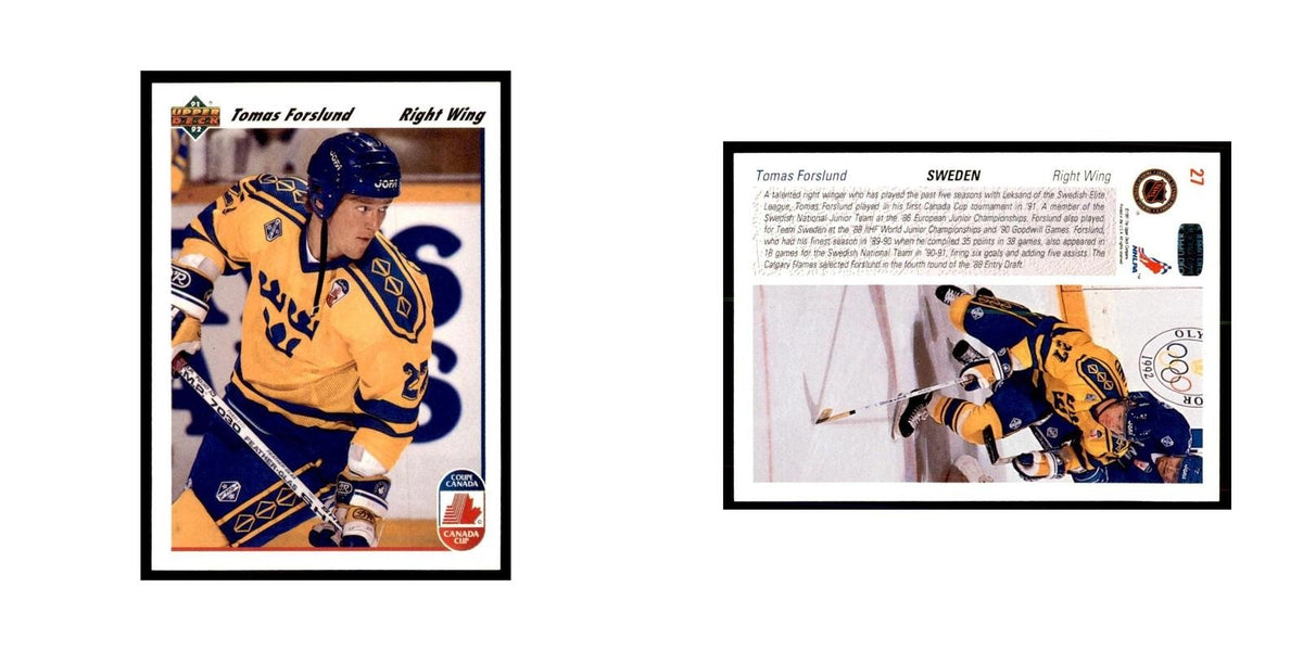 1991 Upper Deck Tomas Forslund Hockey Cards #27