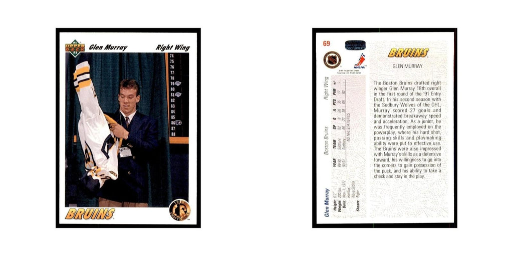 1991 Upper Deck Glen Murray Hockey Cards #69