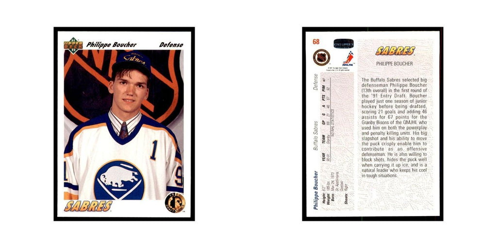 1991 Upper Deck Philippe Boucher Hockey Cards #68