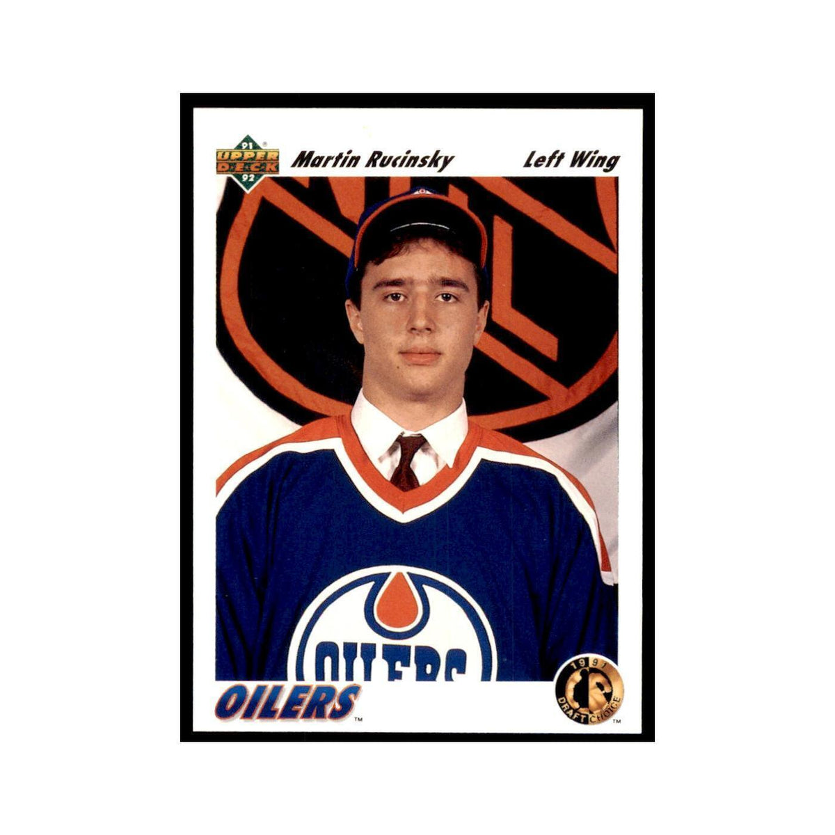1991 Upper Deck Martin Rucinsky Hockey Cards #70