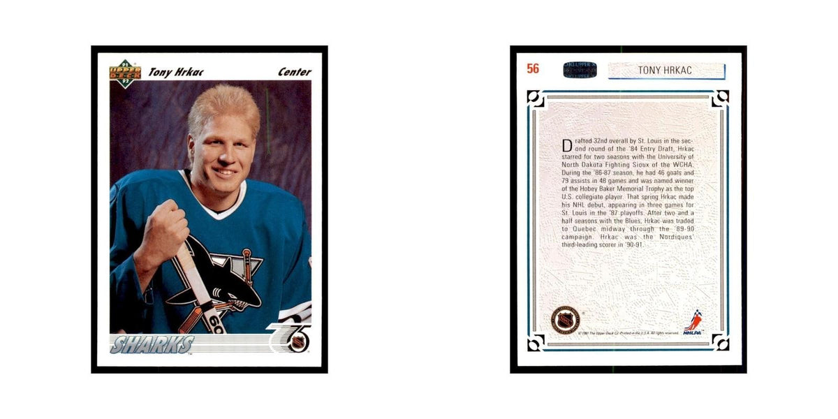 1991 Upper Deck Tony Hrkac Hockey Cards #56