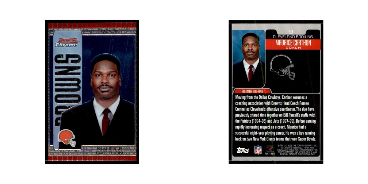 2005 Bowman Chrome Maurice Carthon Football Cards #9