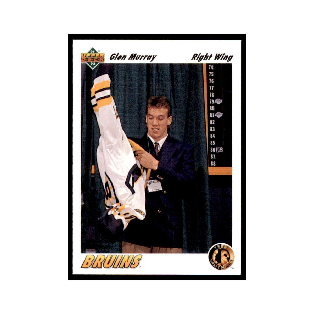 1991 Upper Deck Glen Murray Hockey Cards #69