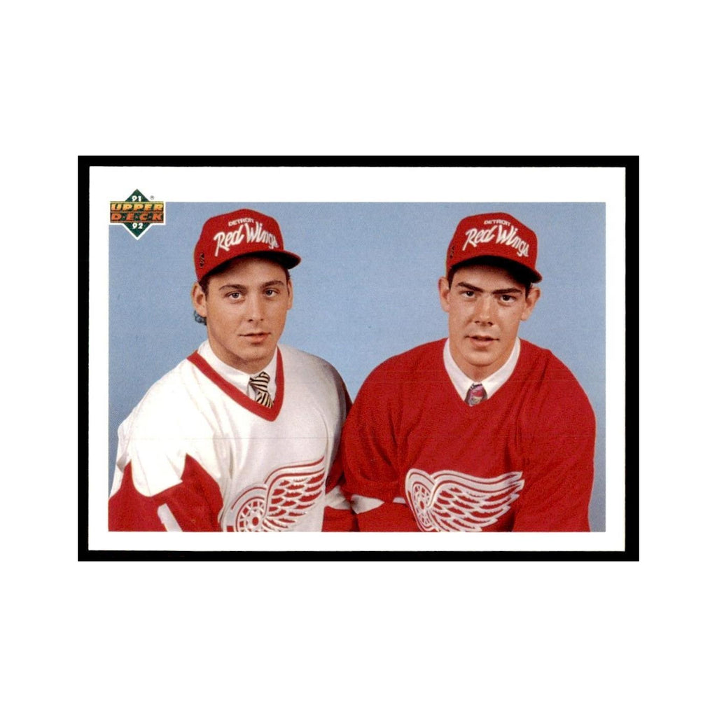 1991 Upper Deck Martin Lapointe/Jamie Pushor Hockey Cards #63