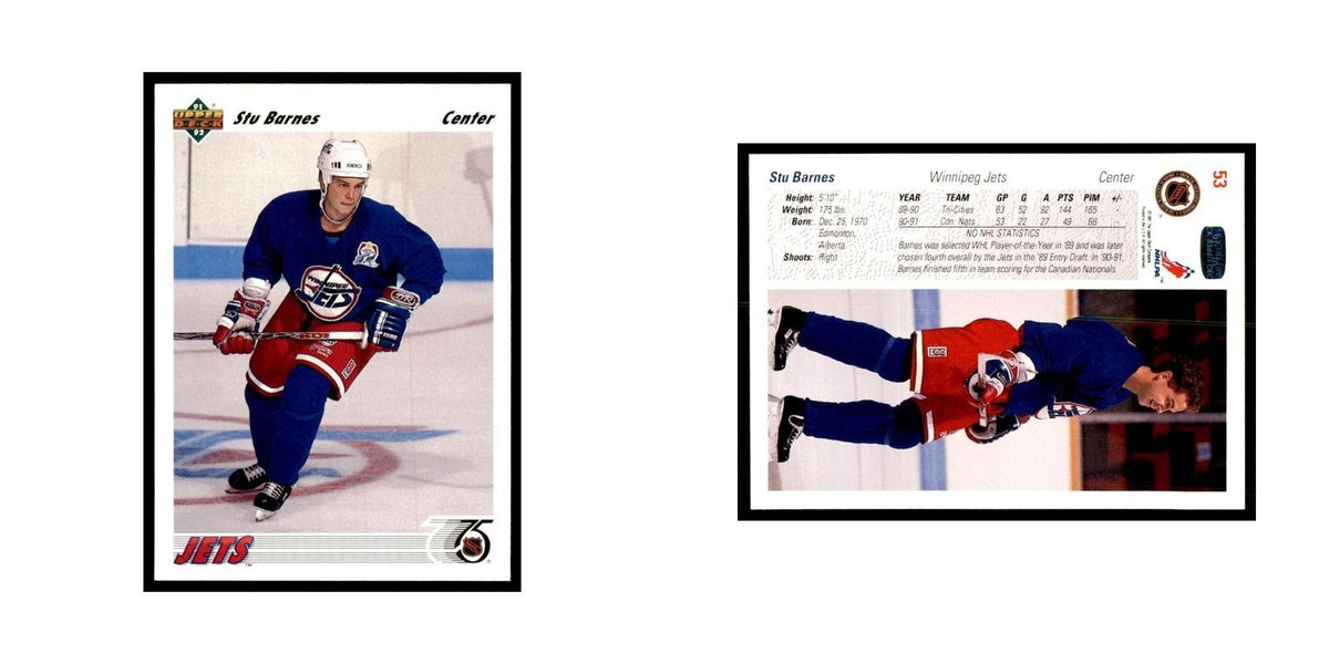 1991 Upper Deck Stu Barnes Hockey Cards #53