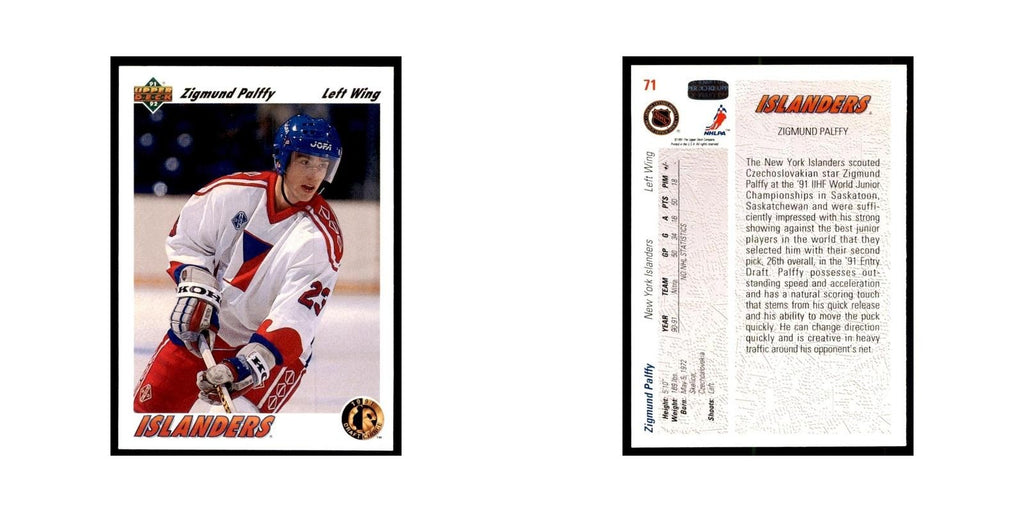 1991 Upper Deck Zigmund Palffy Hockey Cards #71