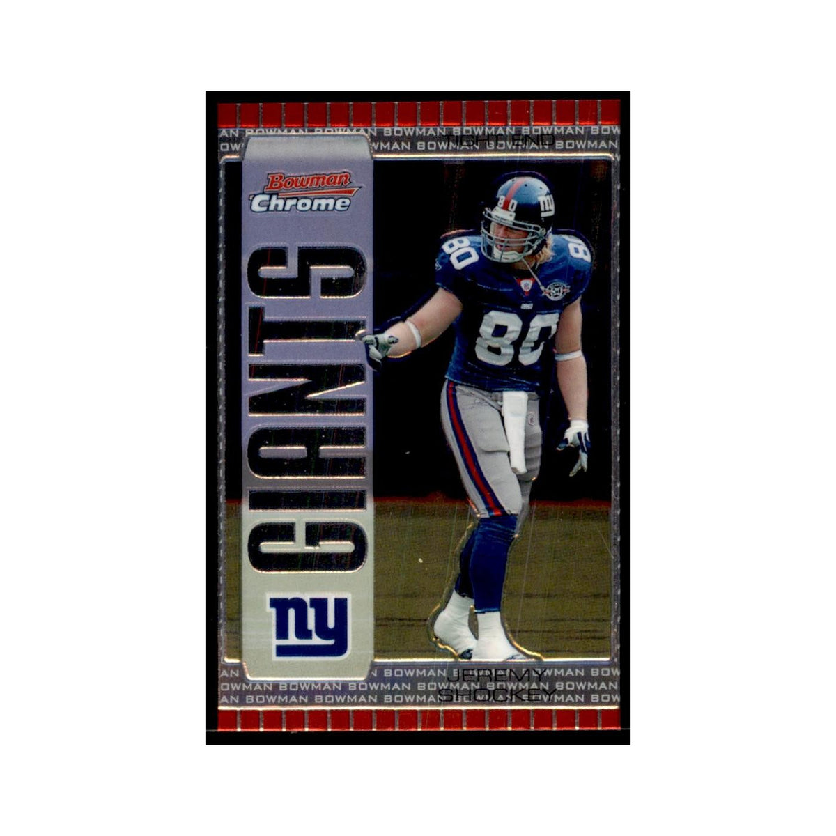 2005 Bowman Chrome Jeremy Shockey Football Cards #38