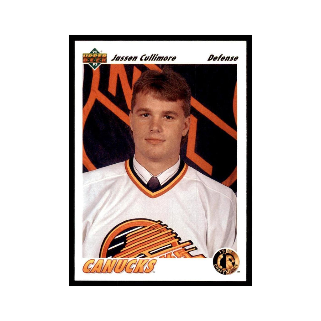 1991 Upper Deck Jassen Cullimore Hockey Cards #72