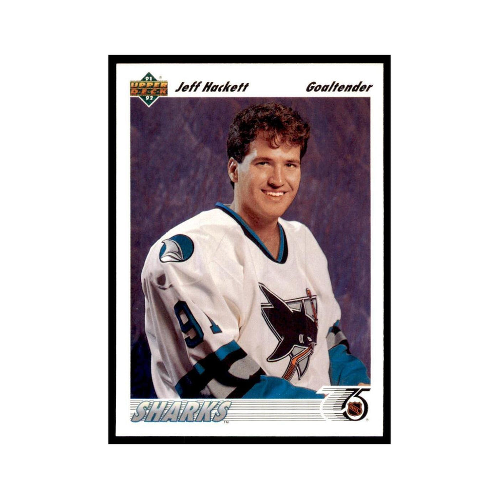 1991 Upper Deck Jeff Hackett Hockey Cards #58