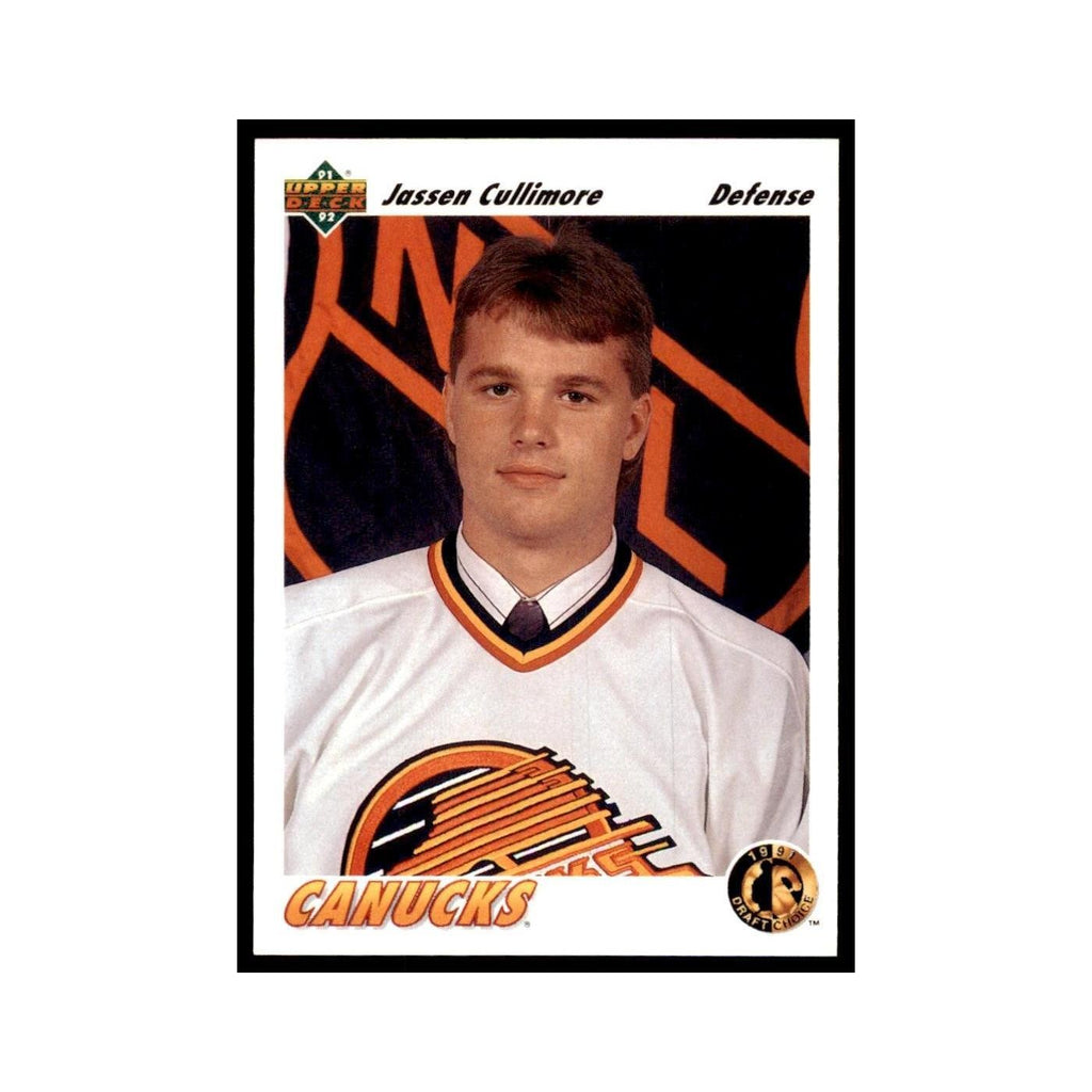1991 Upper Deck Jassen Cullimore Hockey Cards #72