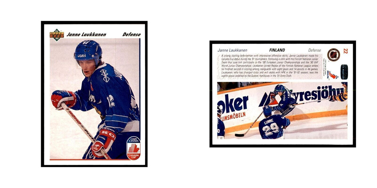 1991 Upper Deck Janne Laukkanen Hockey Cards #22