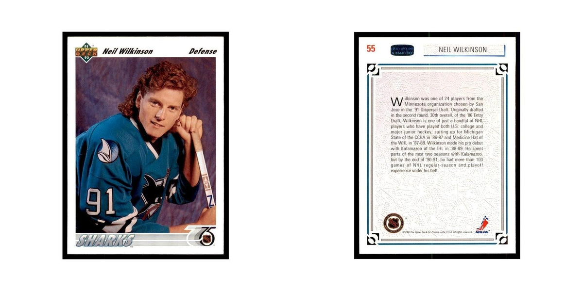 1991 Upper Deck Neil Wilkinson Hockey Cards #55