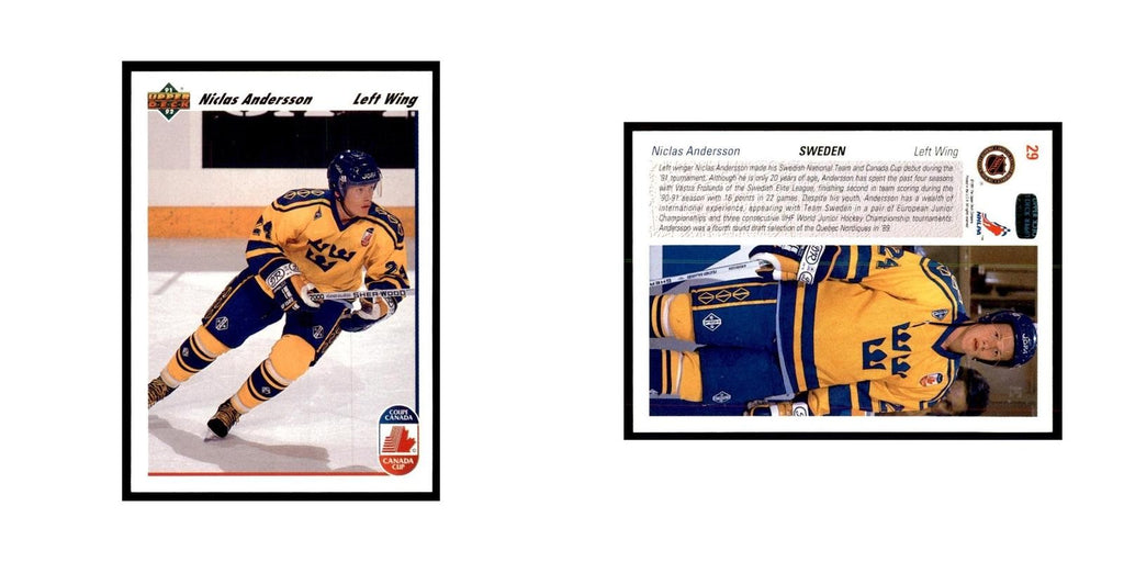 1991 Upper Deck Niklas Andersson Hockey Cards #29