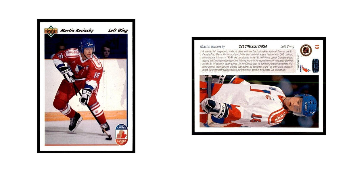 1991 Upper Deck Martin Rucinsky Hockey Cards #19