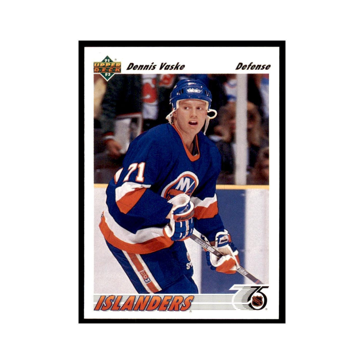1991 Upper Deck Dennis Vaske Hockey Cards #49