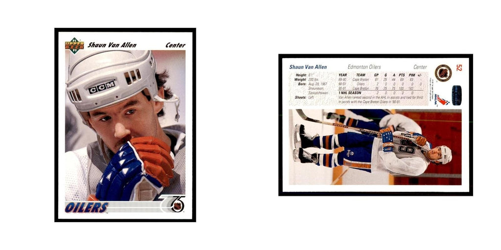 1991 Upper Deck Shaun Van Allen Hockey Cards #52