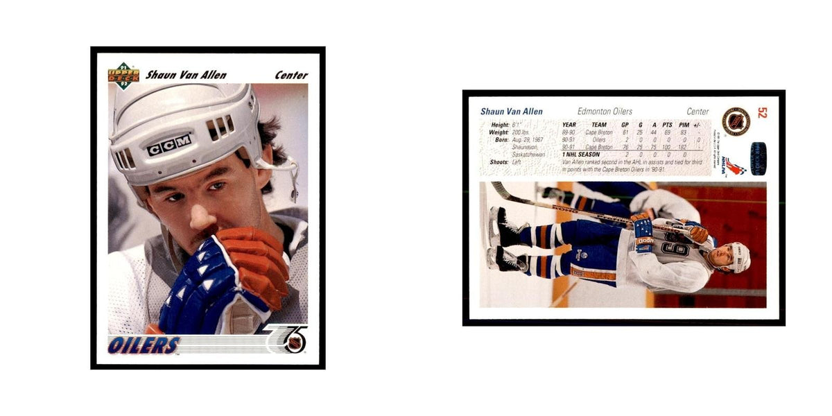 1991 Upper Deck Shaun Van Allen Hockey Cards #52