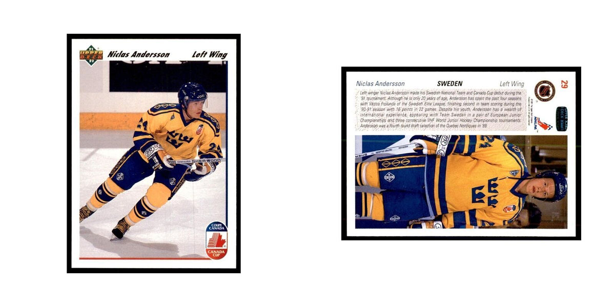 1991 Upper Deck Niklas Andersson Hockey Cards #29