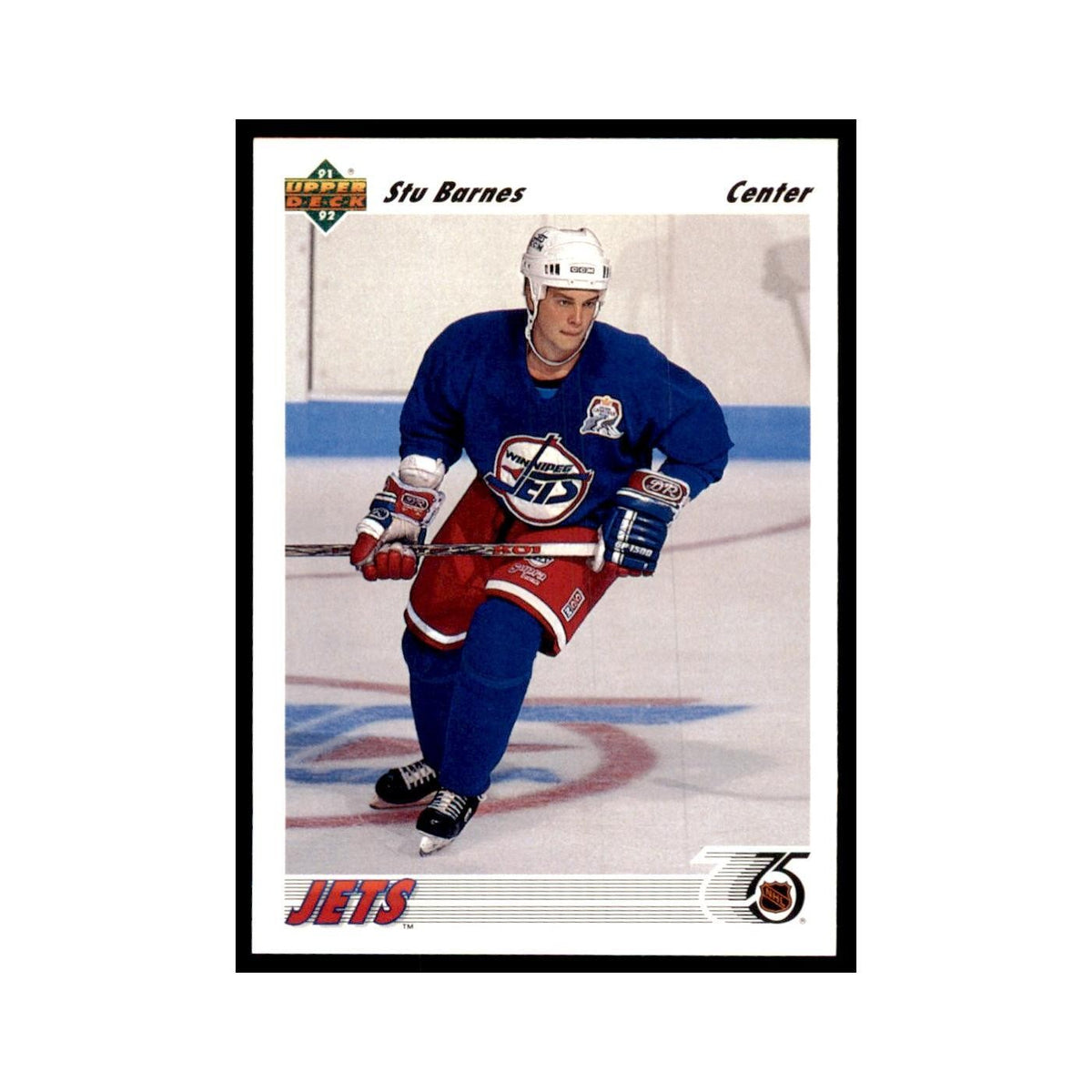 1991 Upper Deck Stu Barnes Hockey Cards #53