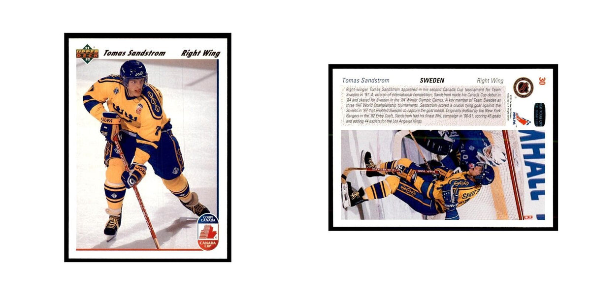 1991 Upper Deck Tomas Sandstrom Hockey Cards #30