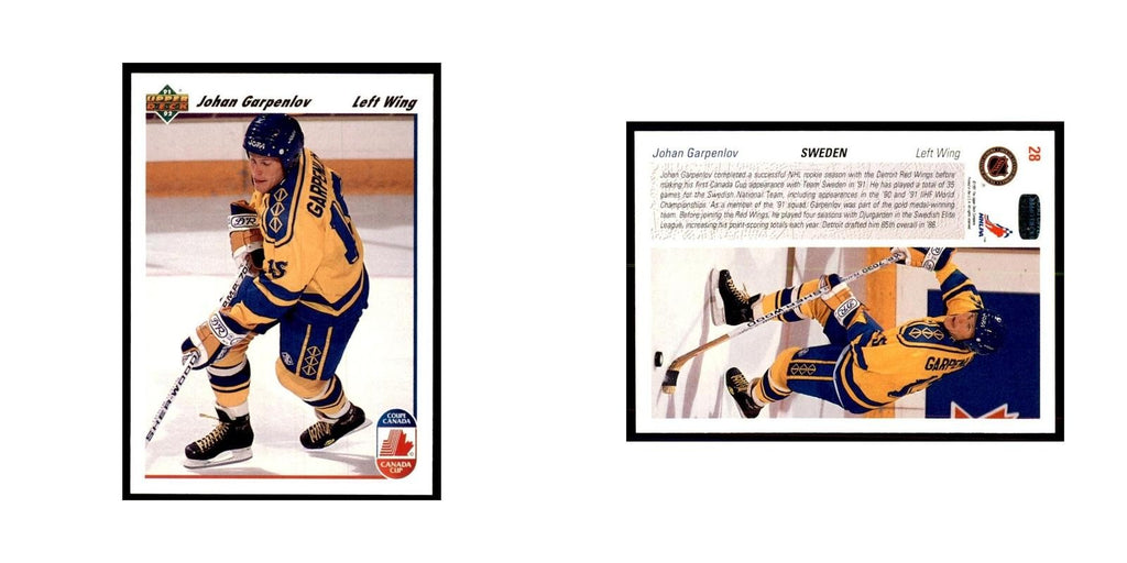 1991 Upper Deck Johan Garpenlov Hockey Cards #28