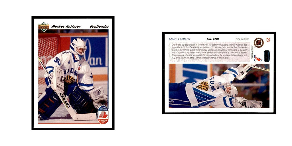1991 Upper Deck Markus Ketterer Hockey Cards #23