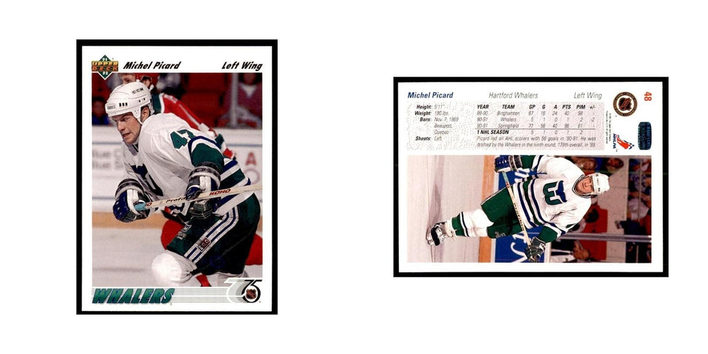1991 Upper Deck Michel Picard Hockey Cards #48