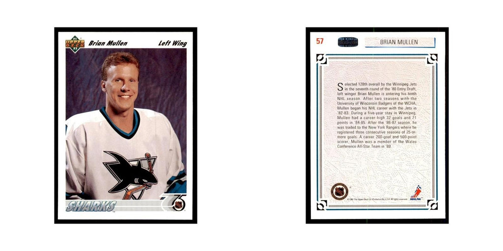 1991 Upper Deck Brian Mullen Hockey Cards #57