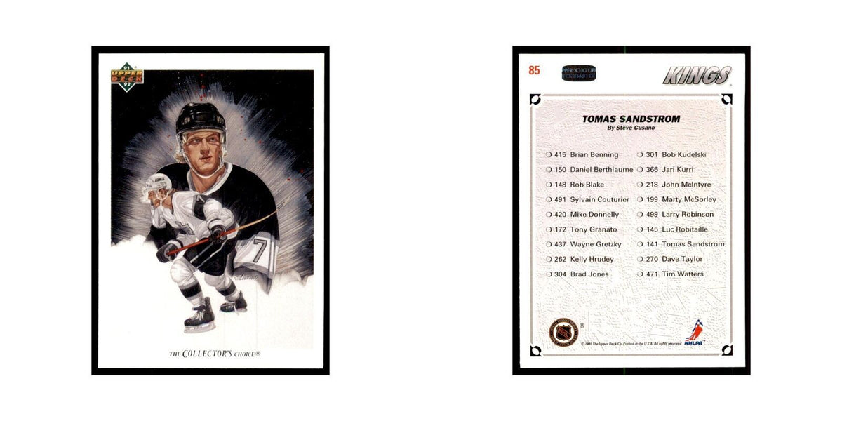 1991 Upper Deck Tomas Sandstrom Hockey Cards #85