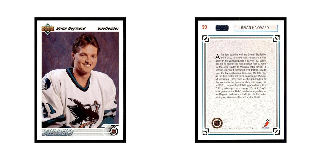 1991 Upper Deck Brian Hayward Hockey Cards #59