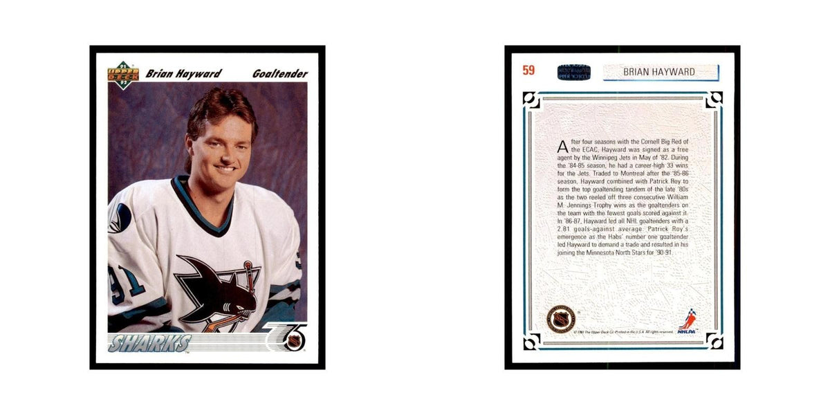 1991 Upper Deck Brian Hayward Hockey Cards #59