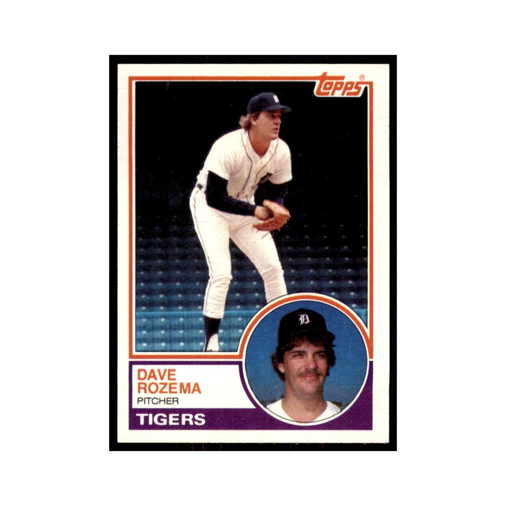 1983 Topps Dave Rozema Baseball Cards #562